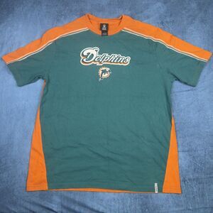 Reebok Miami Dolphins Colorblock Tee Mens 2XL NFL